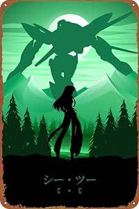 Code Geass Decor Amazon.com: CC Code Geass Poster Retro Metal Tin Sign Vintage Wall ...