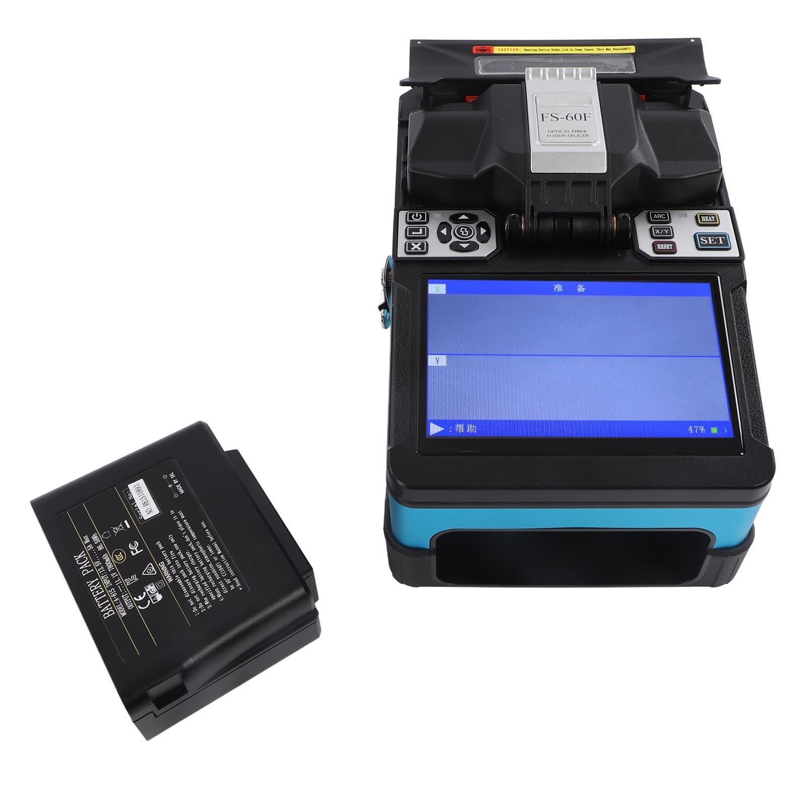 Kit de Boîte à Outils de Couperet de Fibre Optique de Machine D'épisseur Portatif 100 à 240V (Prise UE 100‑240V)