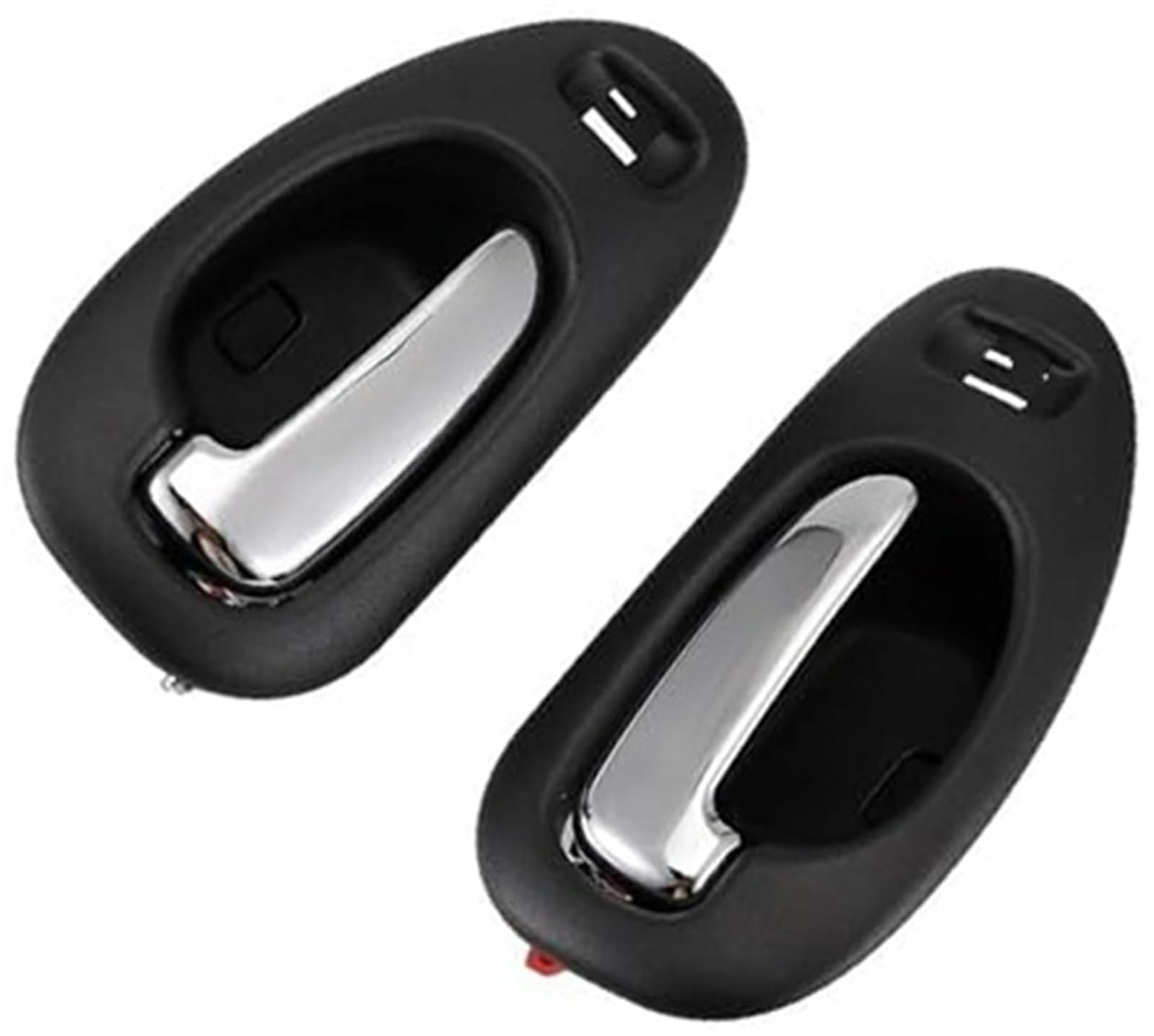 Xebrad One Color Car Door Panel Pull Door Handle Black Chrome Inside Interior Front Lh Rh Pair, For Chrysler Lhs 300M Concorde 5102847Aa 5102849Aa