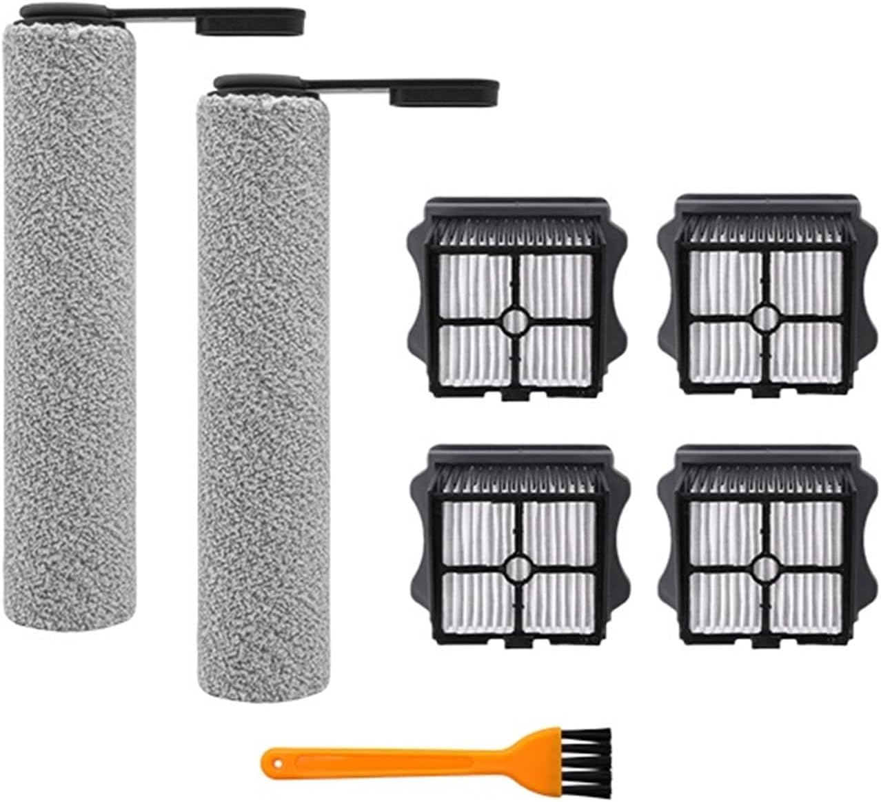 Cordless Vacuum Cleaner Parts Kit,Spare Soft Roller Brush,HEPA Filter,Compatible for Tineco Floor ONE S7 PRO (Color : 6 pcs-01)