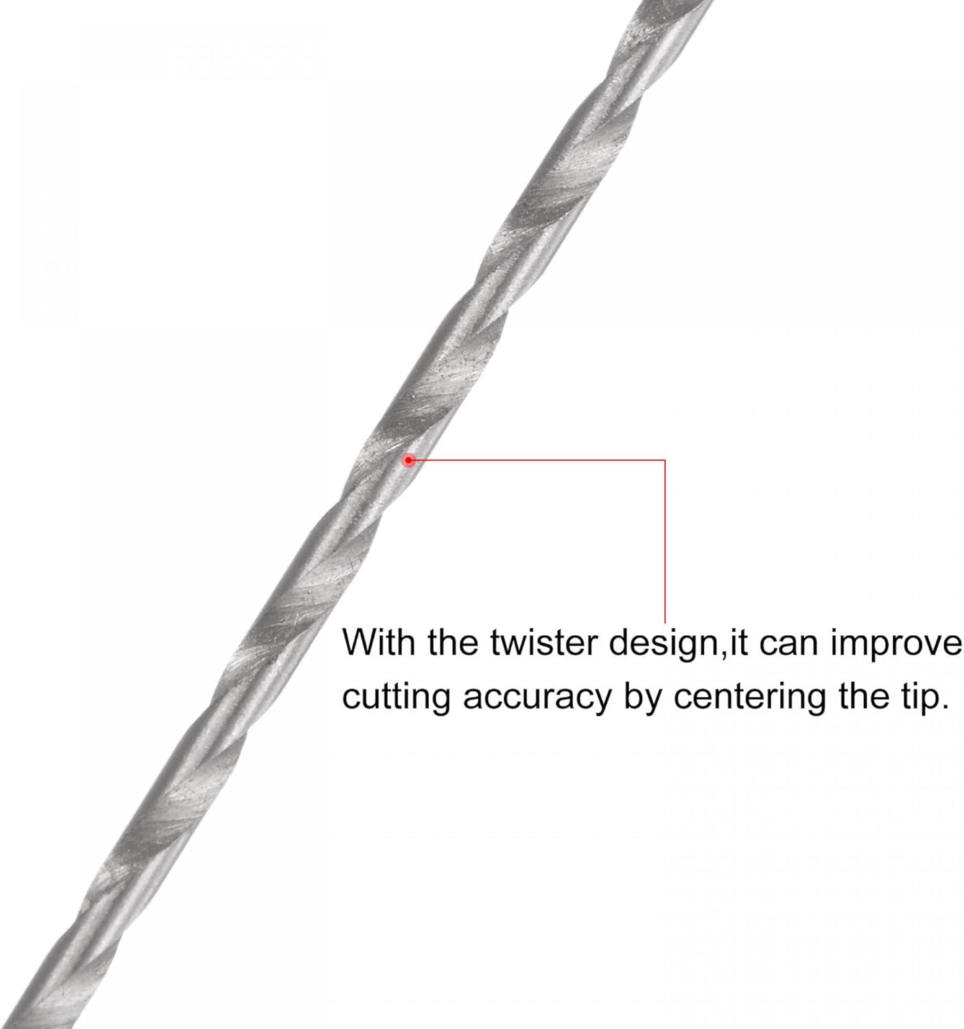 uxcell 10 Pcs 1mm Mini Micro Twist Drill Bits, High-Speed Steel Straight Shank Extra Long Drill Bit 60mm for Aluminum Alloy