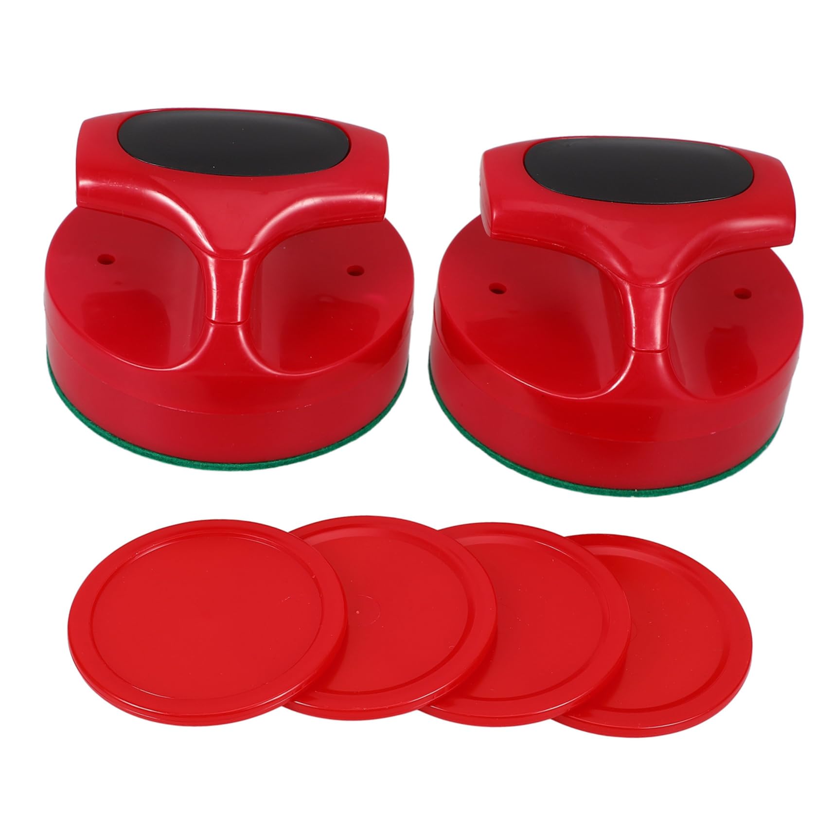 4 Ensembles Accessoires de Jeu de Société Hockey sur Table Patins et Rouges pour Plaisir Famille