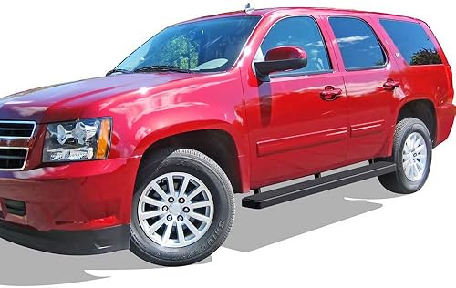 Miniatura 6 de HD Ridez Estriberas laterales de acero inoxidable de 6 pulgadas, color negro, compatibles con Chevy Tahoe GMC Yukon 2000-2020 4Dr (excluye Z71