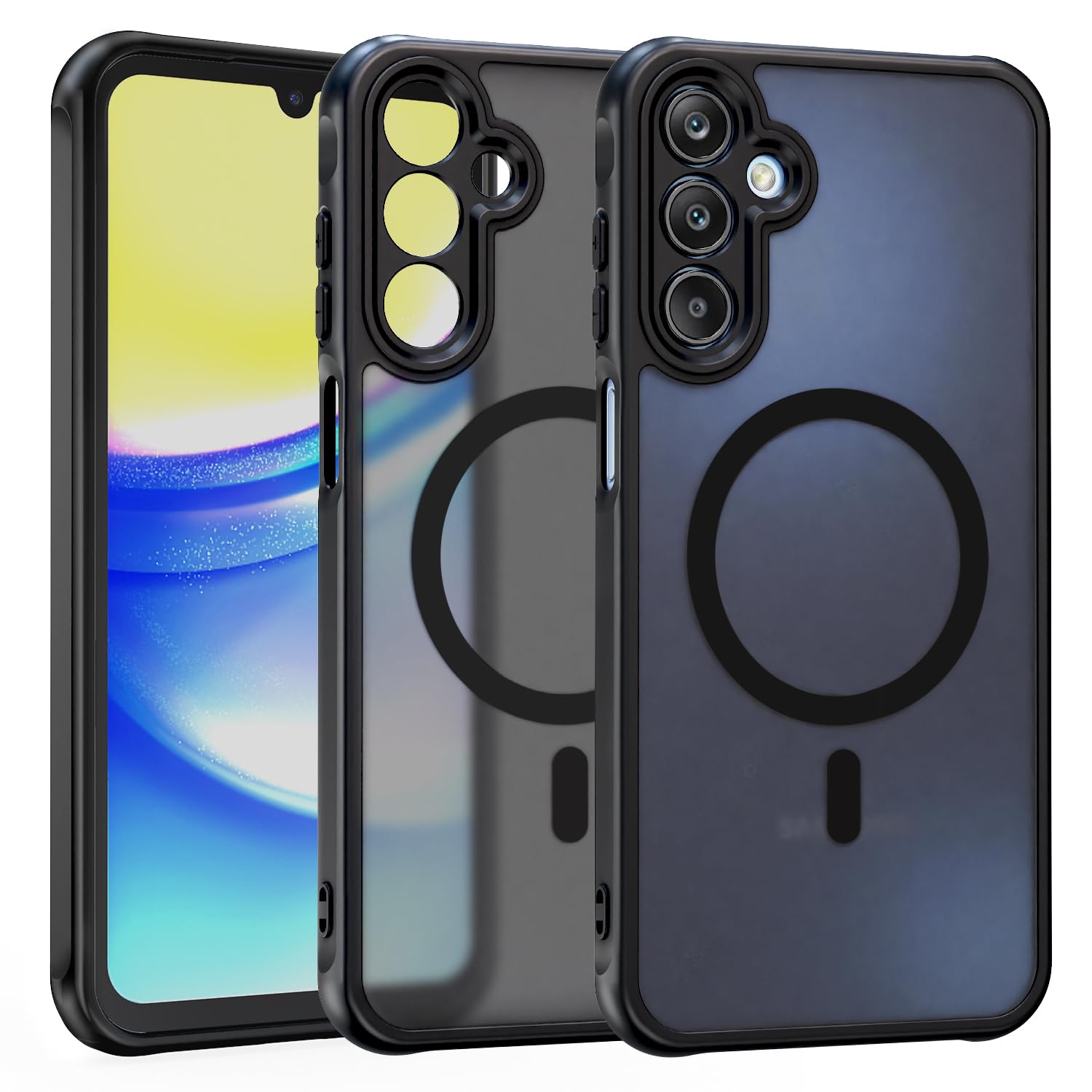 ZYIMOU für Samsung Galaxy A14 5G / 4G Hülle Kompatibel mit Magnet, Handyhülle Magnetisch für Samsung Galaxy A14 5G / 4G kameraschutz Rückseite Dünn Stoßfest Schutzhülle