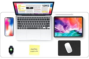 14x24 Inch Clear Desk Pad Protector: Durable PVC Desk Cover