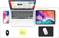 Vista 8 de JanJunDec 12x12 Inch Large Clear Writing Desk Pad, Waterproof PVC Soft Table Cover Protector, Transparent Plastic Desk Blotter Mat Pad for Writing