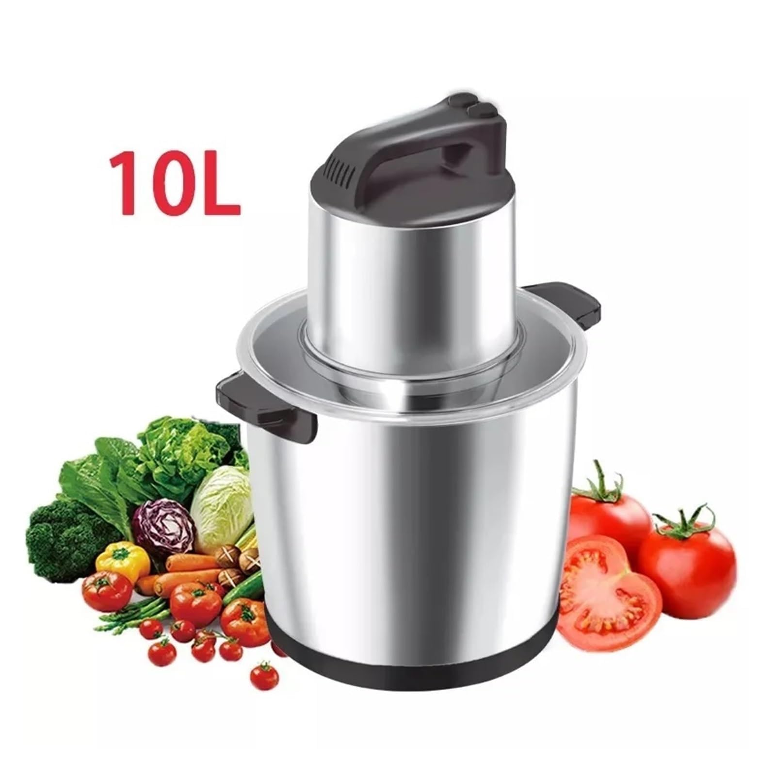 Maszynka do mielenia mięsa, blender, 10 l, stal nierdzewna, 1100 W, mikser, robot kuchenny do użytku profesjonalnego – wytrzymały sprzęt kuchenny