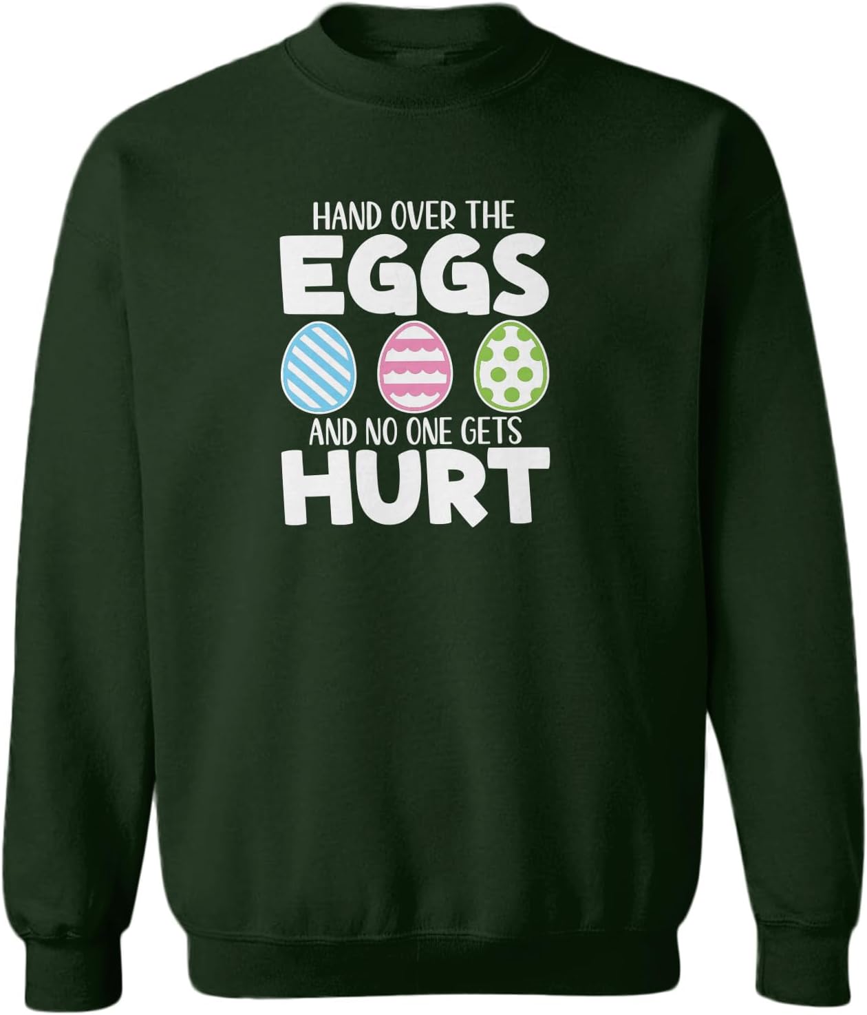 Hand Over The Eggs and No One Gets Hurt Toddler Fleece Crewneck Sweater