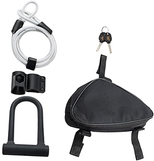 Trancar 1 Conjunto De Cadeado Em U Para Serviço Pesado Cadeado À Prova De Criança Cadeado Dobrável Cadeado Em U Para Bicicleta De Bicicleta Cabo De Bicicleta Trava De