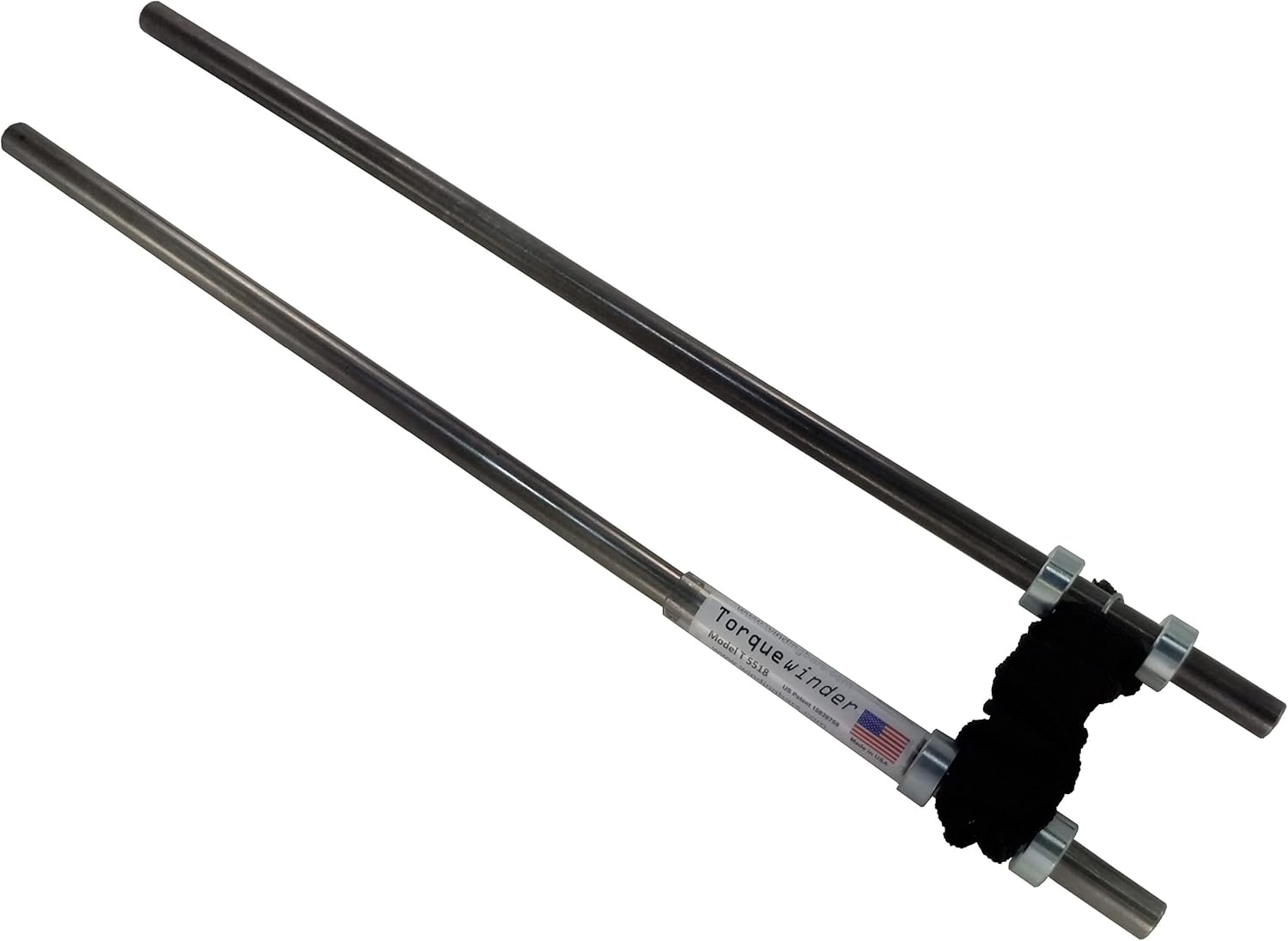 Garage Door Spring Winding Bars Tool: Easier to Handle and Safer to use Than Basic Winding Bars. Torquewinder Model T5518 has 1/2” Diameter Bars, 18" Long for Easy handling. Fits 1/2" Dia. Hole.