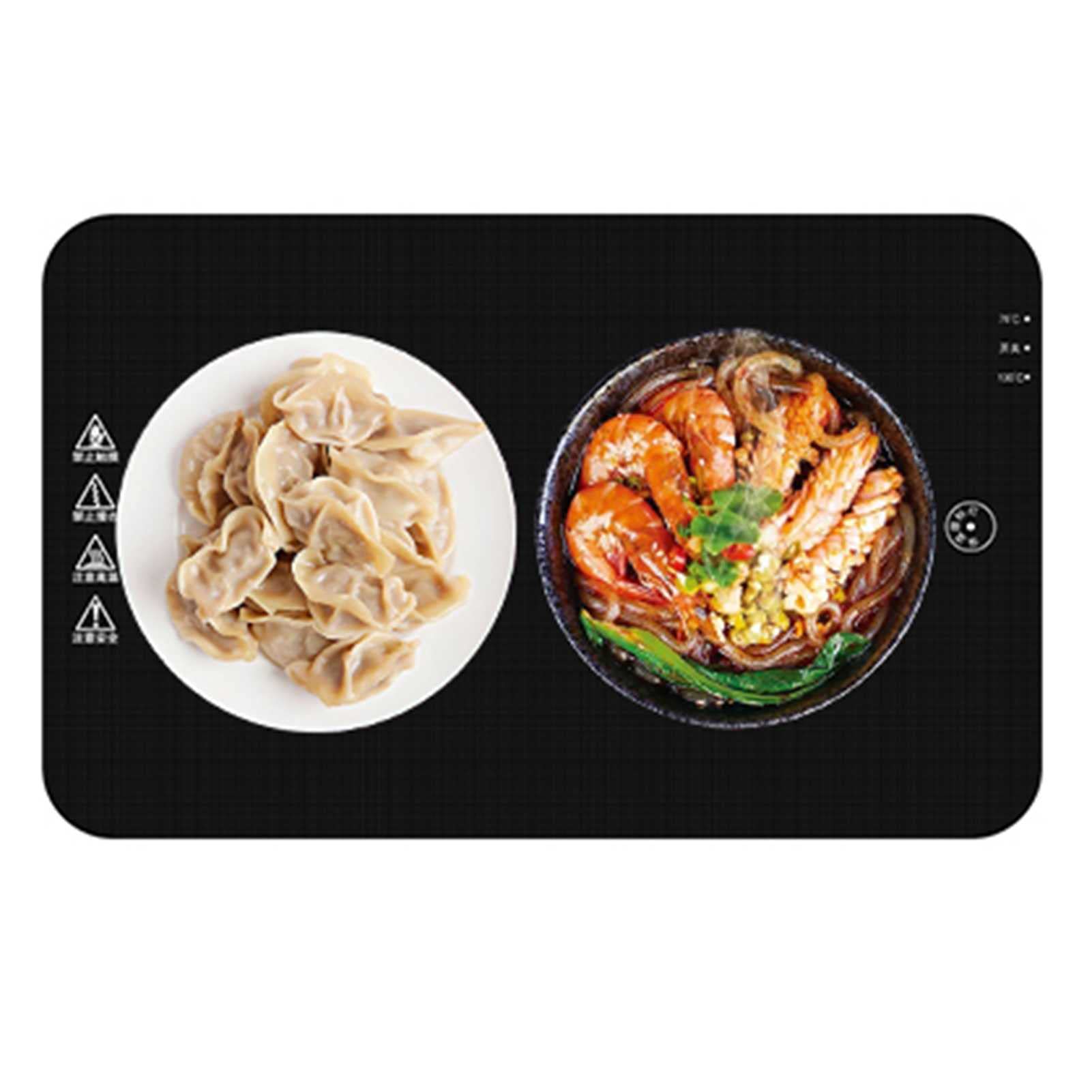 Calentador Platos Calentador Alimentos eléctrico Bandeja calentadora Platos eléctrica Servidor bufés con Control Temperatura Ajustable Mantiene Comida Caliente