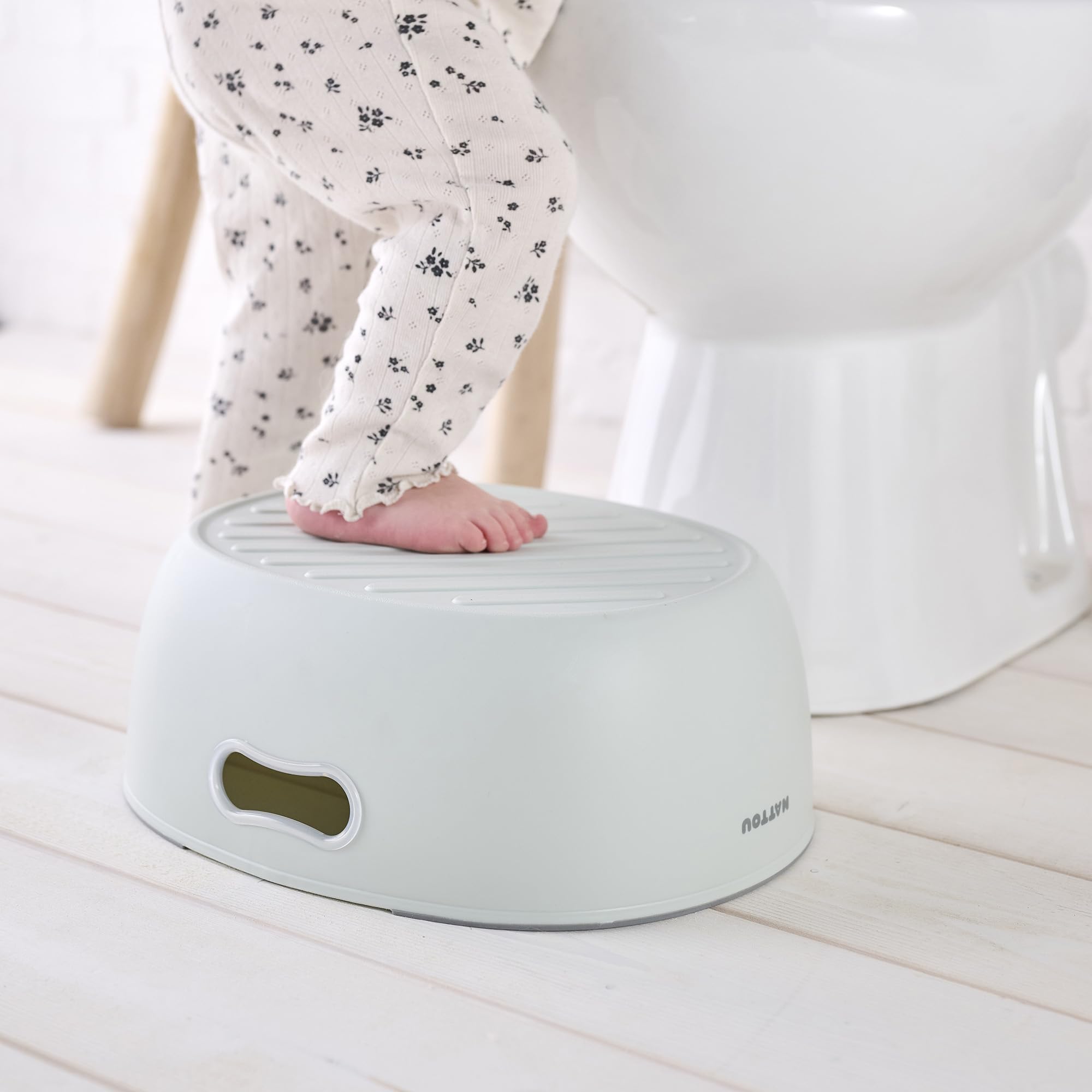 Nattou Pot 3en1 pour bébé, Pot + Tabouret + Siège de toilette pour enfants, Apprentissage facile de la propreté, Env. 34 cm, De 18 mois à 4 ans env., Care, ABS/EVA, Bleu