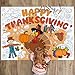 Fall Thanksgiving Coloring Poster 43.3x31.5 Inches Giant Drawing Paper Crafts for Kids Table Decorations, Color Your Own Autumn Crafts Mats for Thankful Activity Happy Thanksgiving Pumpkin Turkey