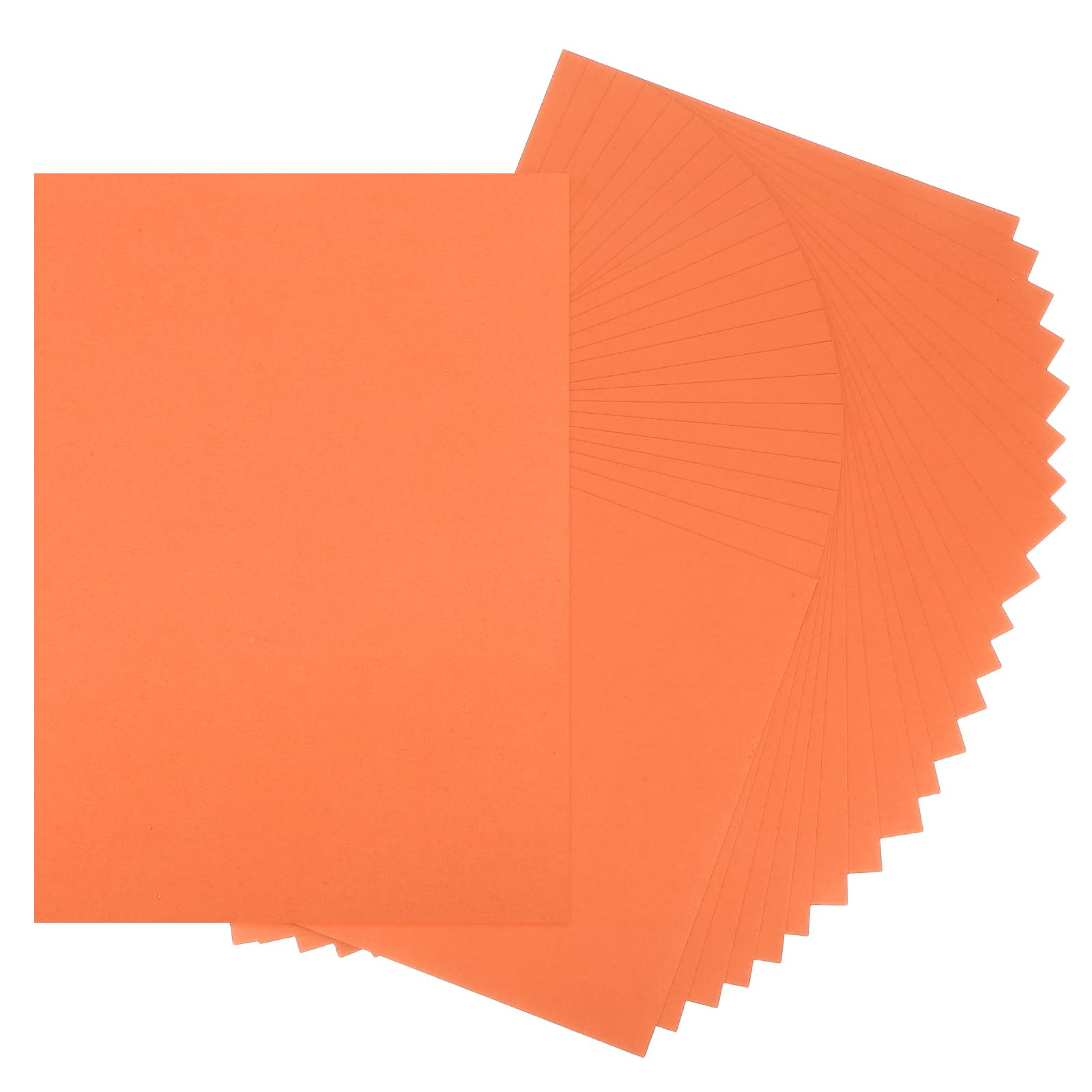 sourcing map 24 Sheets Orange Cardstock Printer Paper 8.5" x 11" A4 Thick Paper Sheet 250gsm/170lb Bulk Card Stock for Printer DIY Scrapbook Menus Cards Invitations and Crafts