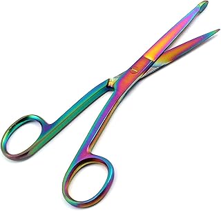 PRECISE CANADA: Multi Titanium Color Rainbow Knowles Bandage Scissors 5 1/2