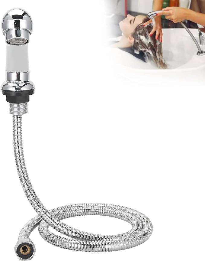 Grifo para cama de champú con rociador y manguera miniatura 7
