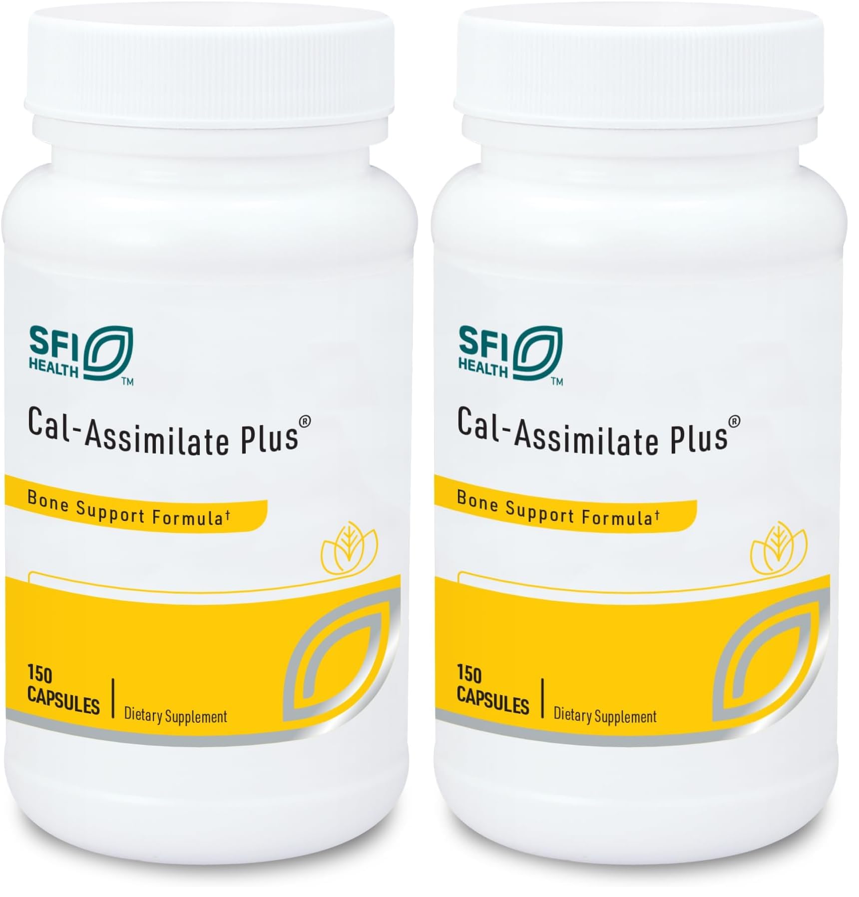 SFI Health Klaire Labs Cal-Assimilate Plus - Triple Calcium Bone Support Complex with Vitamin D3, Key Minerals & Chondroitin Sulfate, Hypoallergenic & BSE-Free (150 Capsules) (Pack of 2) 150 Count (Pack of 2)