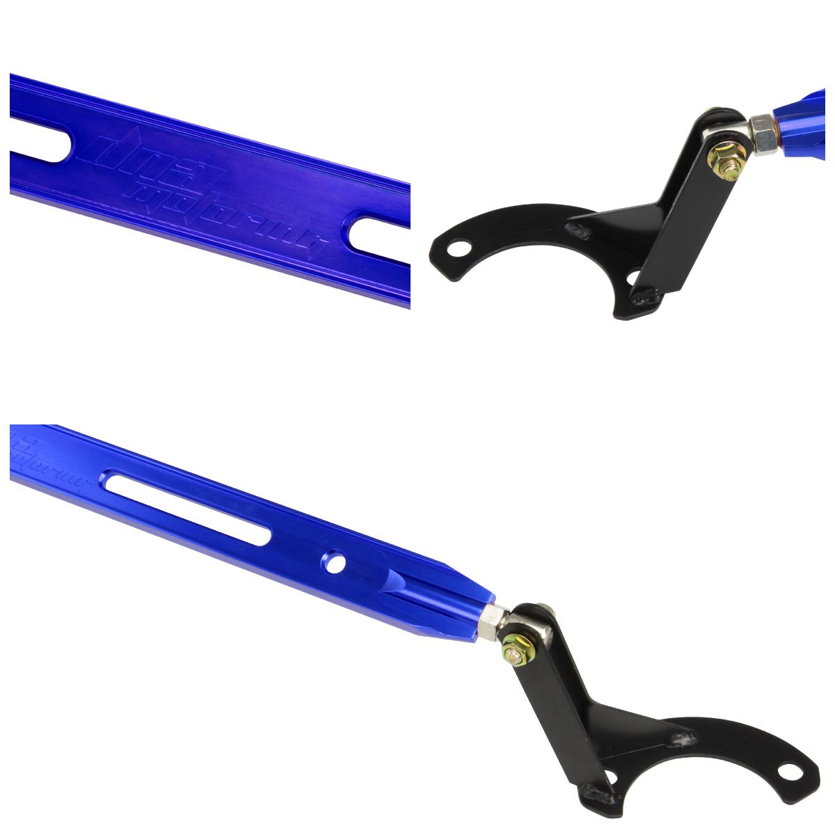 Compatible with Honda Prelude Front Upper Aluminum Strut Bar (Blue) - BB