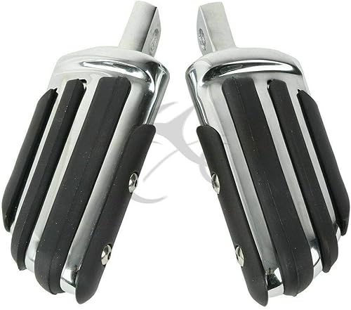 Miniatura 4 de SLMOTO 1 1/4" 1.25" Bar Highway reposapiés clavijas para Harley Davidson/Honda/Yamaha/Kawasaki/BSA/Norton/Triumph Bobber, Chopper, Cafe Racer, ATV,