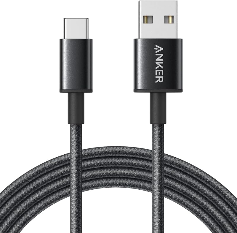 Anker Cabo USB para USB-C(1,8m), Cabo Trançado de Alta Durabilidade | Compatível com iPhone 18/17/16/15, Samsung, Xiaomi, MacBook, iPad, Tablet,