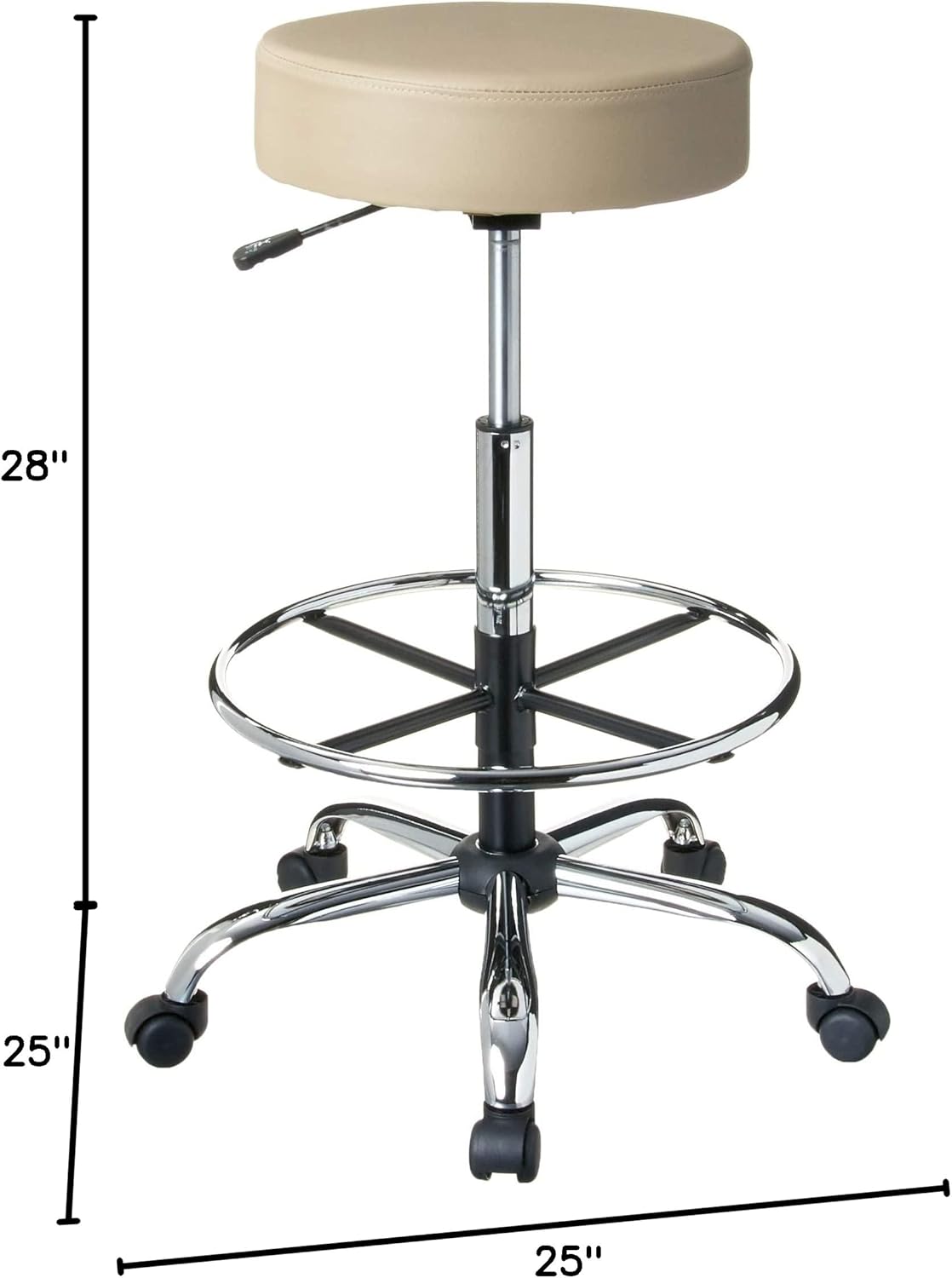 Boss Office Products Be Well Medical Spa Drafting Sool in Beige : Office Products