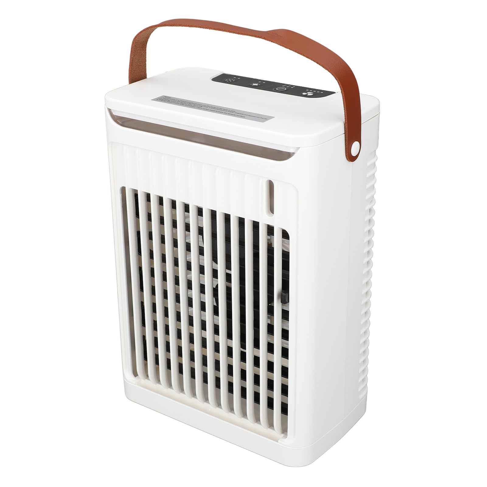 Aire acondicionado portátil, 2 nieblas frías, ventilador de 5 velocidades, 7 LED, tanque de 680 ml, mini enfriador USB, humidificador de niebla para oficina en casa