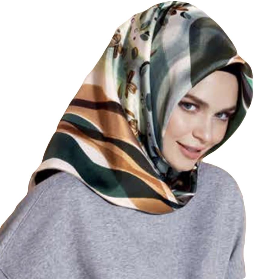 Armine 100% Silk Square Turkish Scarf Islamic Hijab Headscarf Spring 2017 #7702