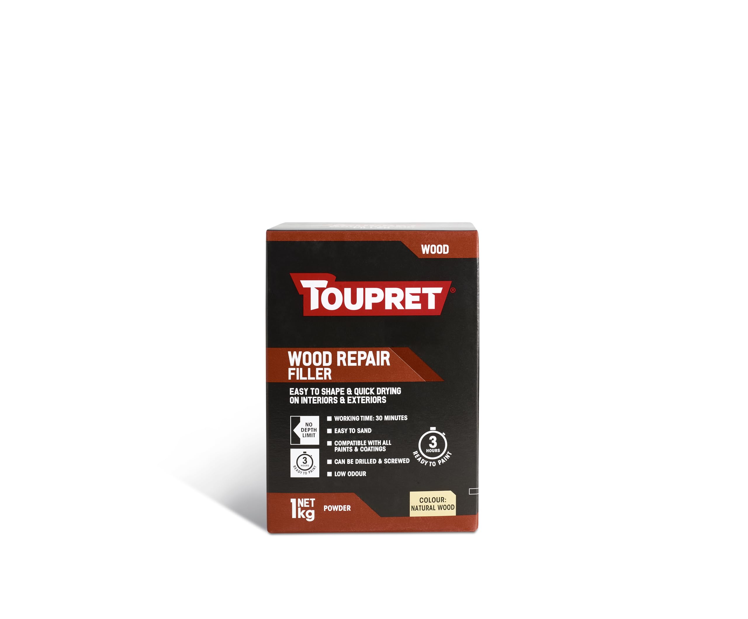 Toupret - Riempitore per riparazione legno, 1 kg