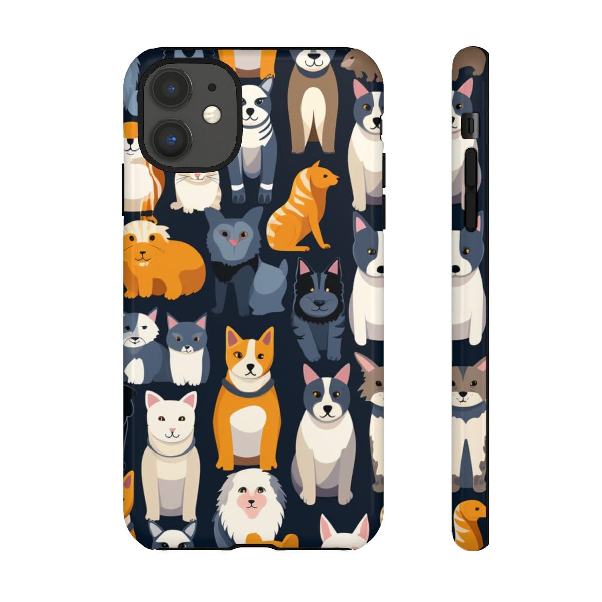 Coque rigide iPhone 11 animaux brillante anti-choc - 2