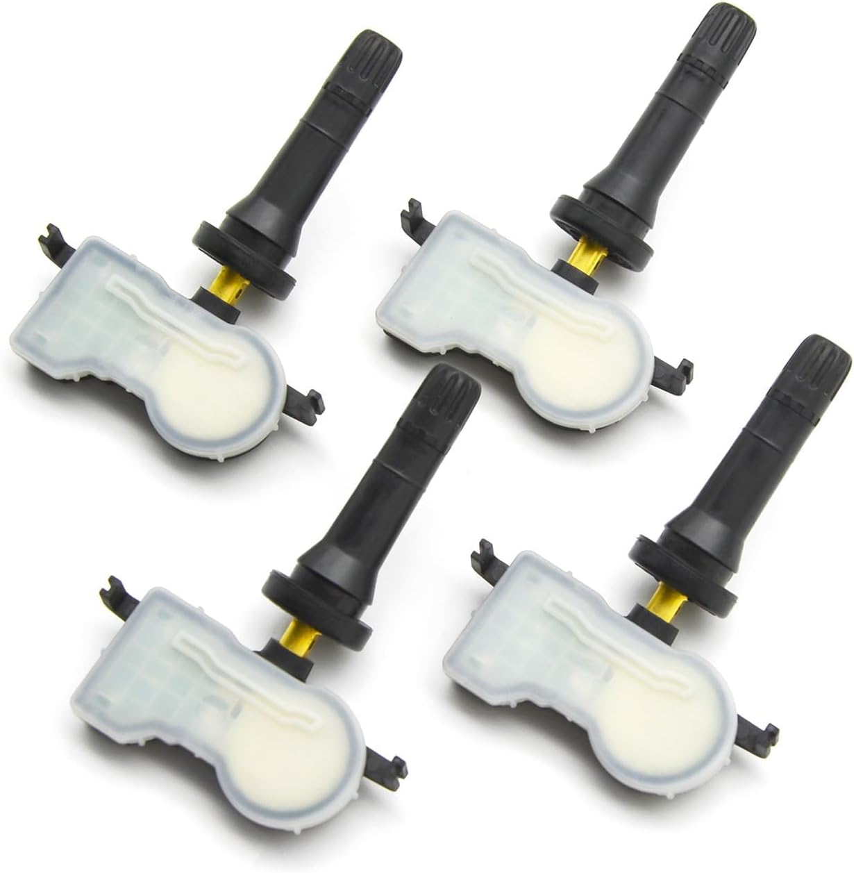 4PCS 433MHz Programmed Tire Pressure Monitoring Sensor TPMS Sensor Fit for Jeep Grand Cherokee Compass, for Dodge Durango Dart, for Chrysler 200 Voyager, Replace 68313387AB