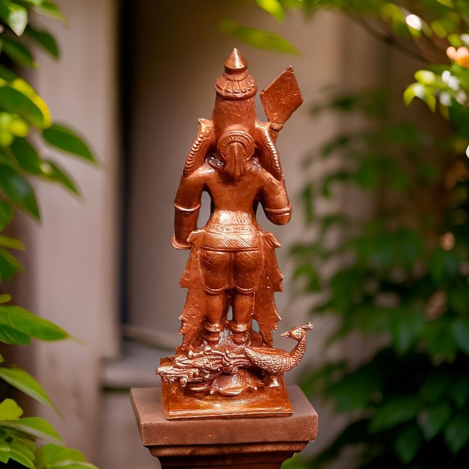 Image of Copper Murugar Idol | Patina Antique Finish | 322g