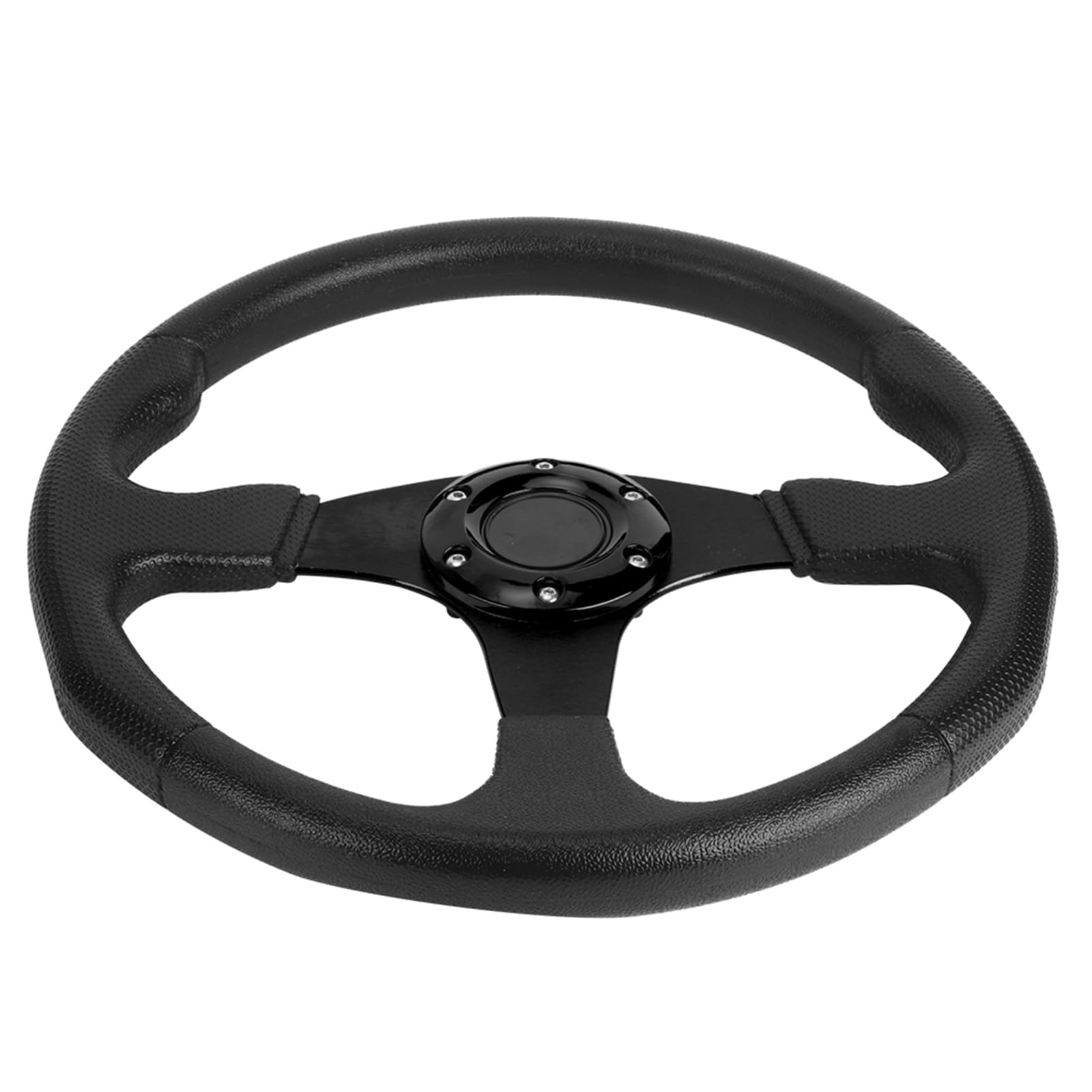 Tissting Volante Deportivo, Universal Volante Profundo 350mm/14in Aleación Aluminio PU 6 Pernos Ligero Cómodo para Vehículos Modificados Carreras Conducción Deportiva