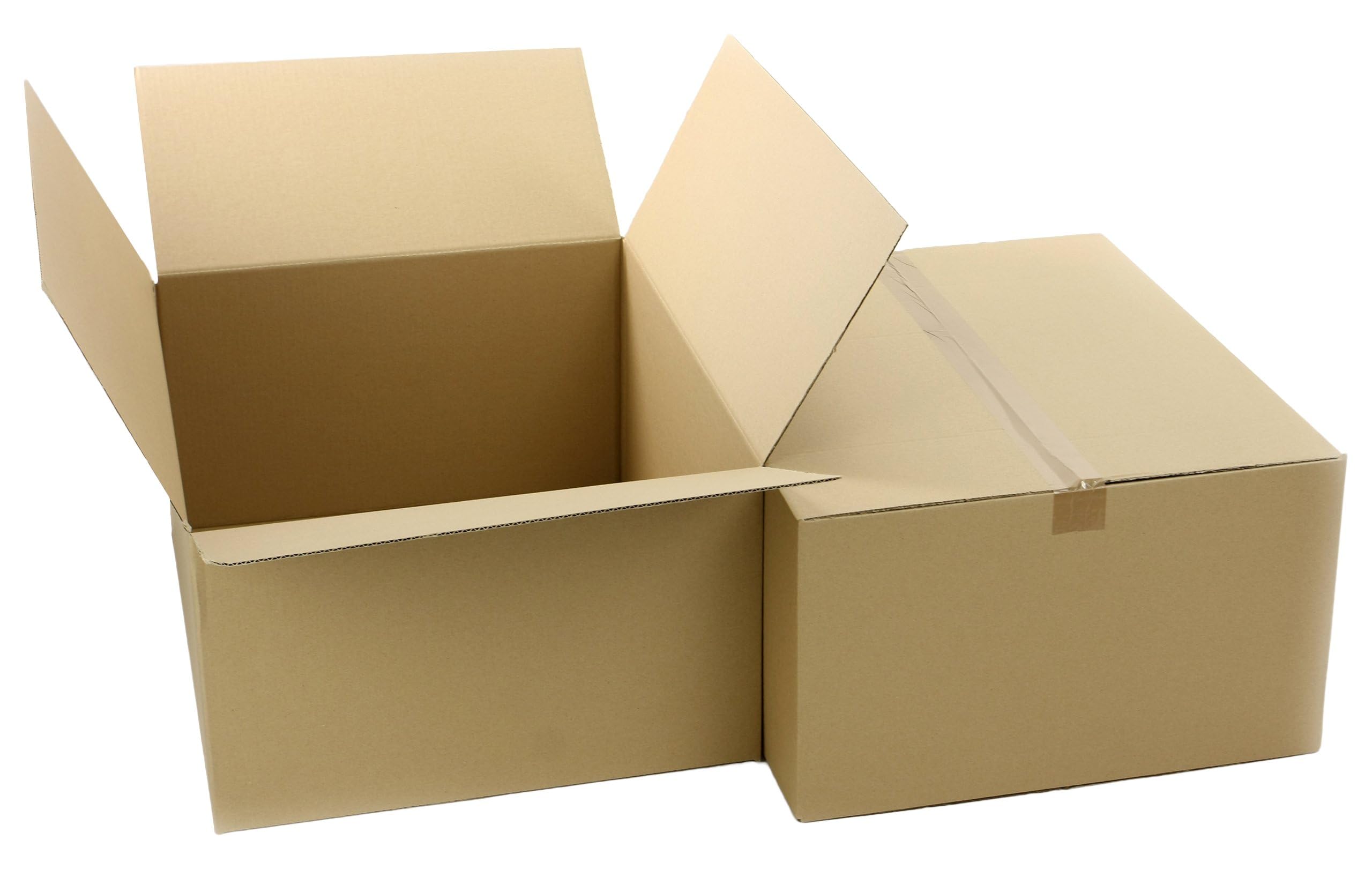 20 Stück Faltkarton 600x500x300 mm Innenmaß Versandkarton Karton 1-Wellig Braun Box Versandschachtel NEU