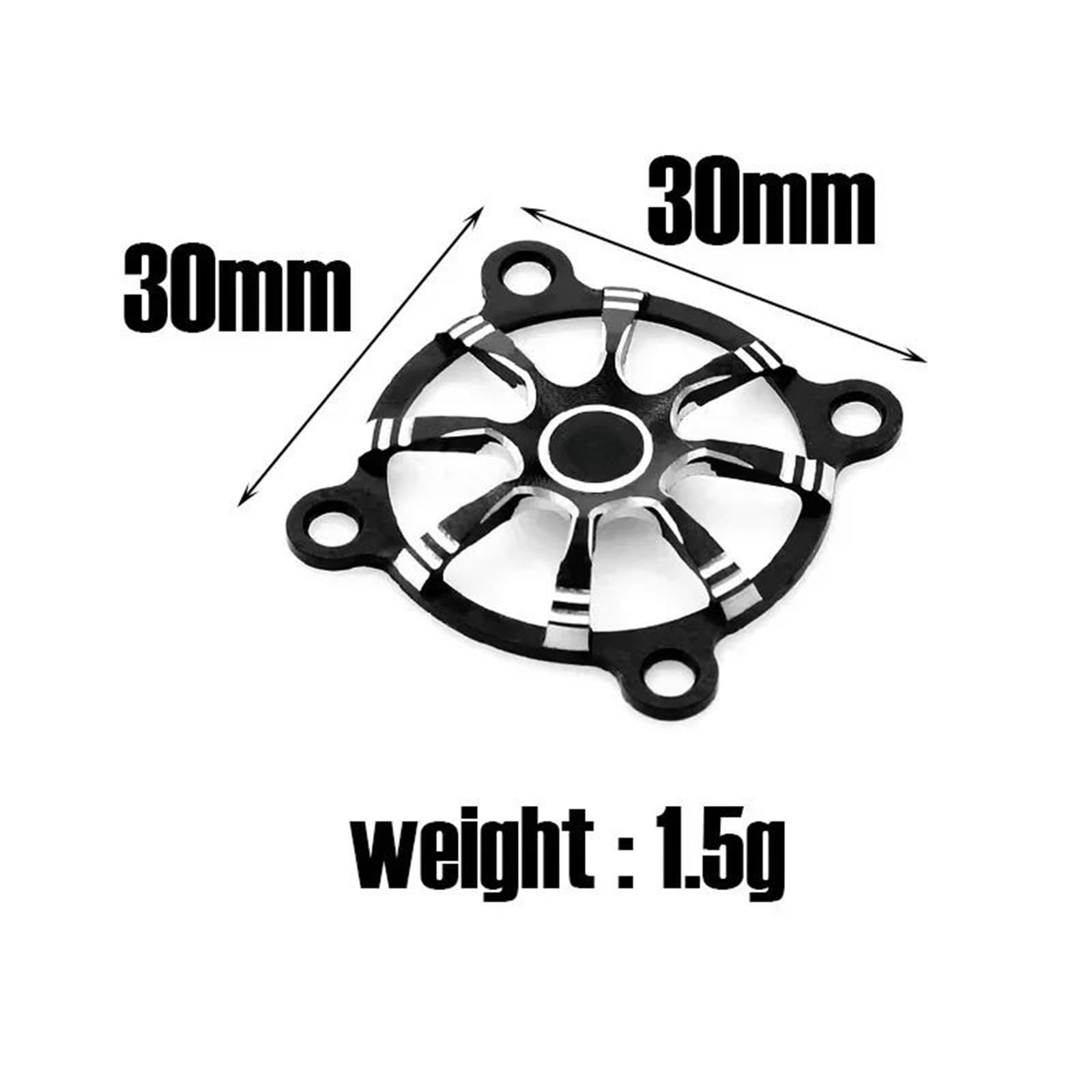 Cubierta Protectora Ventilador Refrigeración Motor 30mm Carcasa Metal para Piezas Coche RC Accesorios DIY Modelo Camión Monstruo sobre Orugas Accesorio Modelos RC