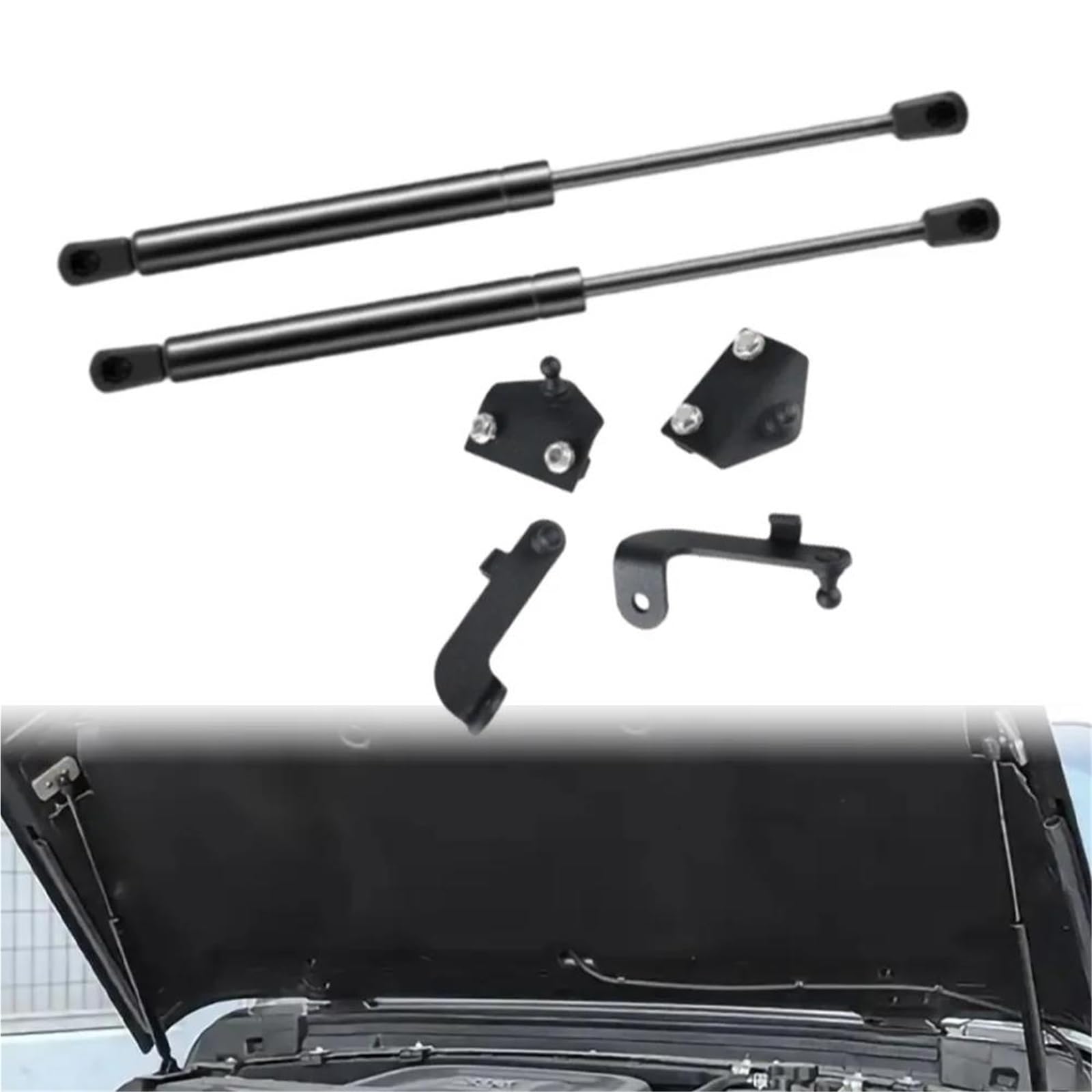 Molla a Gas Cofano Motore Per Jeep Per Gladiator JT 2020-2024/ Per Wrangler JL 2018-2024 Cofano anteriore Ammortizzatore a gas Supporto sollevamento Asta idraulica a molla