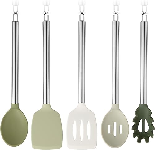 Miniatura 37 de COOK WITH COLOR Juego de utensilios de cocina de silicona, juego de utensilios de cocina, utensilios de cocina de silicona fáciles de limpiar,