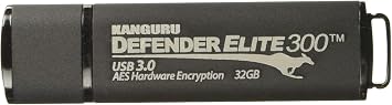 Kanguru Defender Elite300 32 GB Hardware Encrypted Flash Drive - FIPS 140-2 Certified - SuperSpeed USB 3.0 Water Resistant