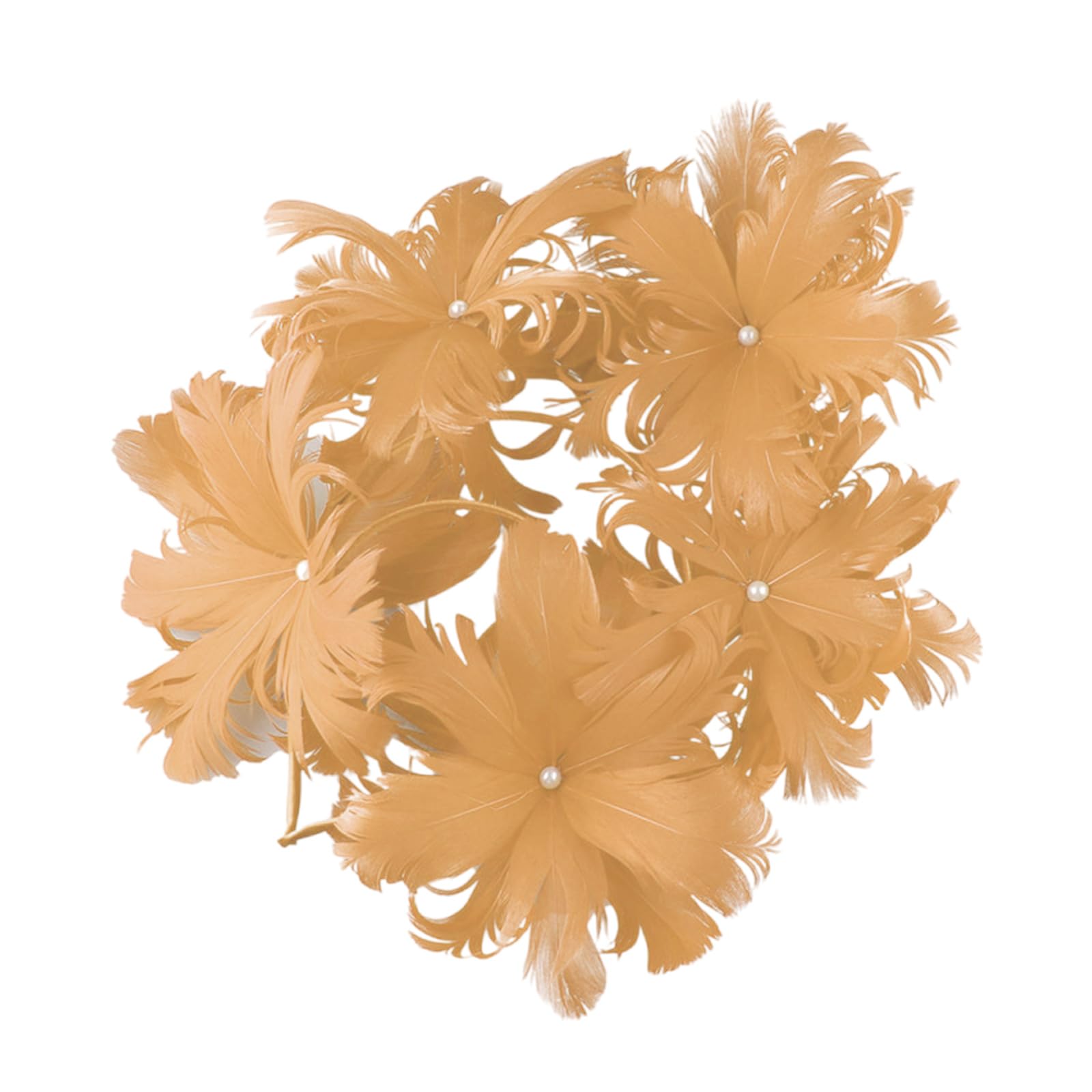 Einzigartige Braut Kopfbedeckungen in Blumenform, Gold