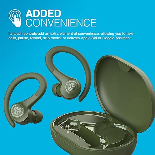 Miniatura 4 de JLab Go Air Sport, auriculares de entrenamiento inalámbricos con llamadas claras C3, diseño deportivo de gancho seguro, tiempo de reproducción
