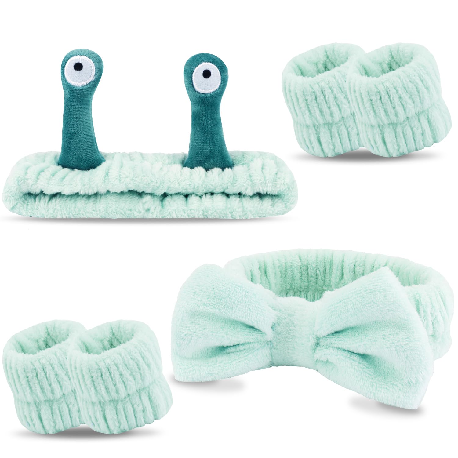Amazon.com : Atoden Spa Headband and Wristband Set Skincare 