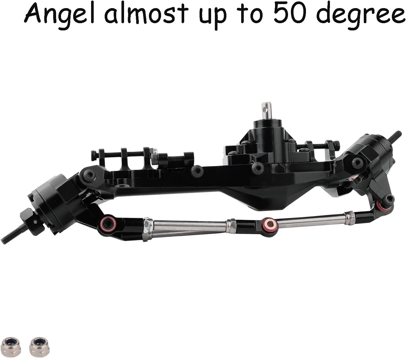 CNC Aluminum Offset Portal Front Rear Complete Axle for 1/10 RC Crawler Axial SCX10 III AXI03029 LCG Chassis Cheater Rigs Upgrade Parts