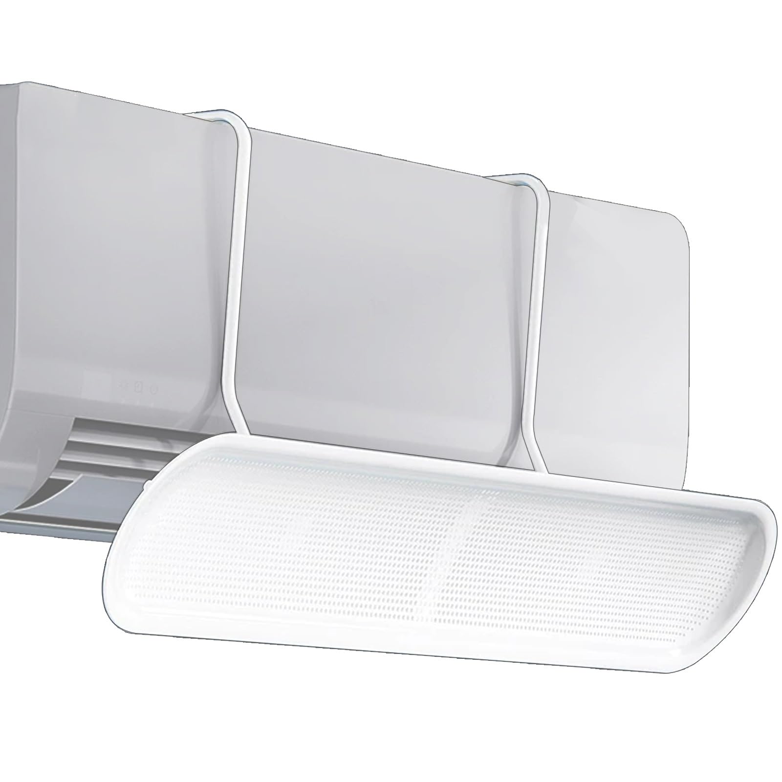 Wuxtokv One Color Air Conditioner Deflector, Ac Vent Deflector With 270° Adjustable Louvers, 35X6.3 In, With Filter Cotton