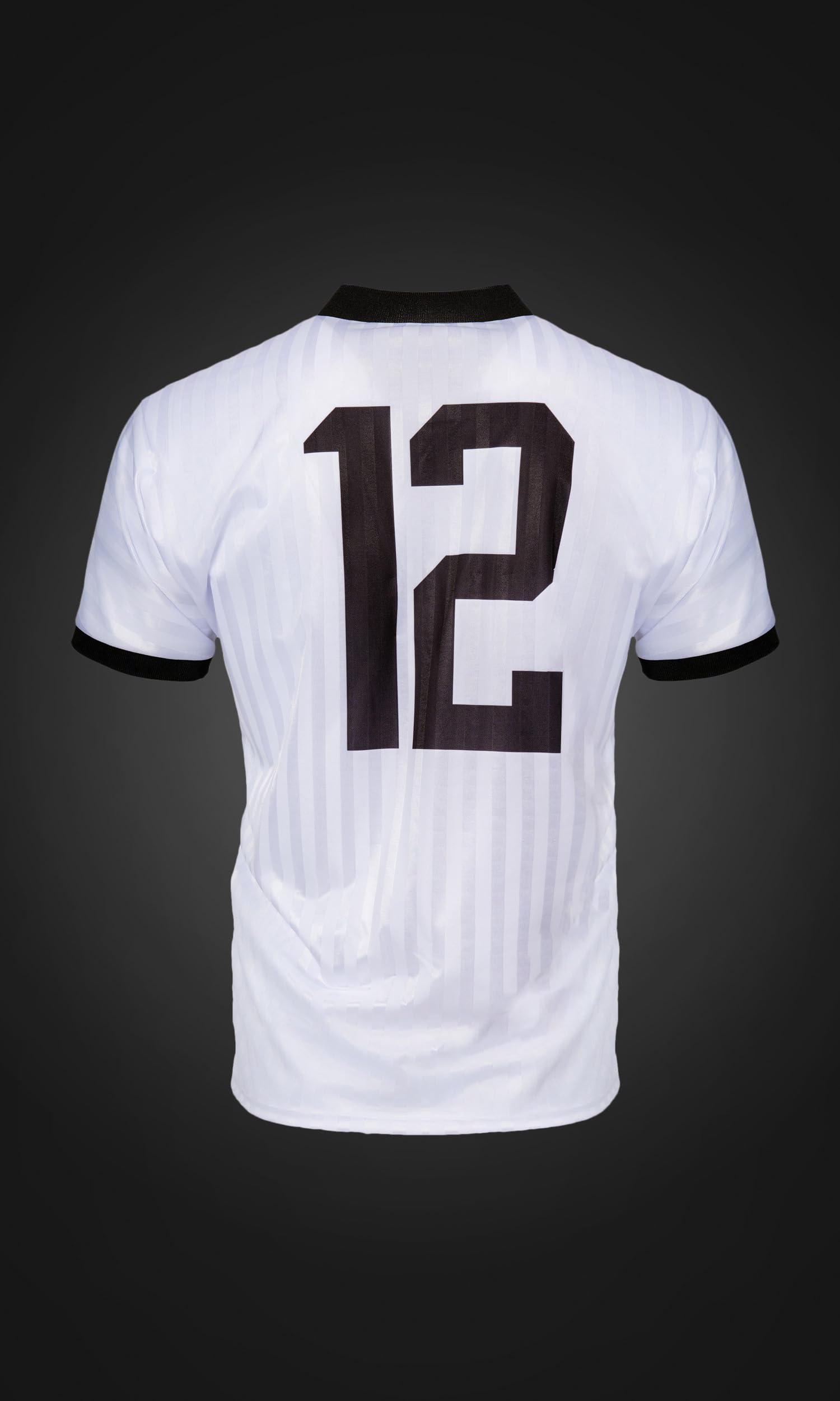 PGWEAR Fußball Trikot – Herren Trikot im Deutschland-Stil mit Rückennummer 12 – Limitierte Edition – Made in Europe