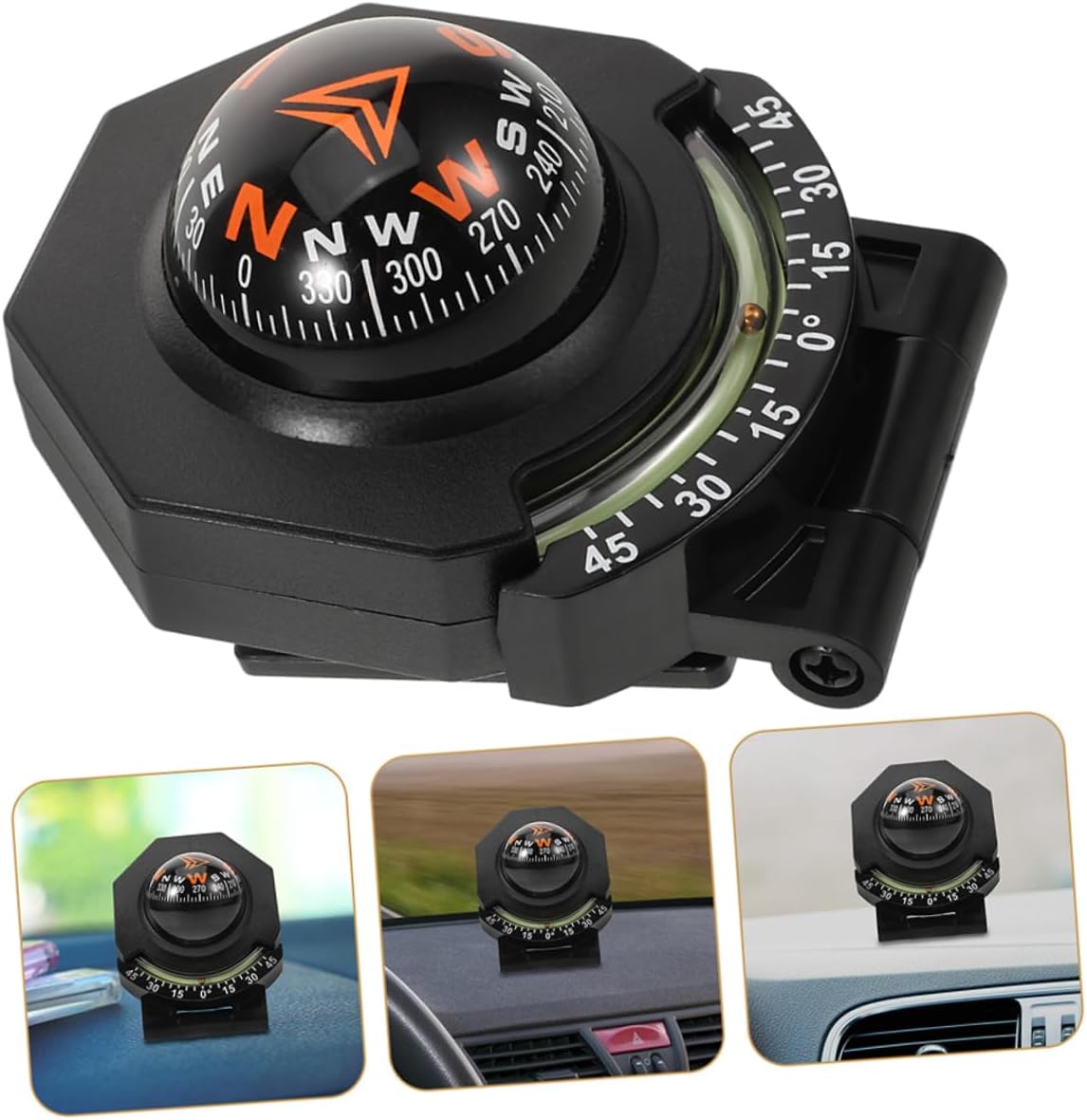 Car Compass Actually Works Dashboard Compass with Thermometer Boat Dash Mount Dashboard High