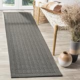 Picture of SAFAVIEH Palm Beach Collection Runner Rug - 2'3" x 10', Ash, Sisal & Jute Design, Ideal for High Traffic Areas in Living Room, Bedroom (PAB321E)