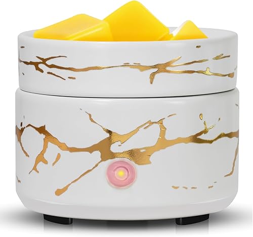 Quemador de cera para derretir velas, calentador de cera 3 en 1, calentador de cera eléctrico perfumado, quemador de aceite esencial, derretidor de