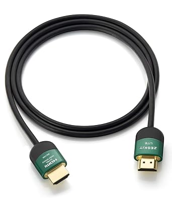 Zeskit Lite 48Gbps Slim Certified Ultra High Speed HDMI Cable 5ft, 4K120 8K60 144Hz eARC HDR HDCP 2.2 2.3 Compatible with Dolby Vision Apple TV 4K Roku Sony LG Samsung Xbox Series X RTX 3080 PS4 PS5
