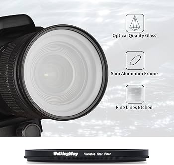 Amazon.com : Walking Way 8 Points Star Filter 82 MM Variable