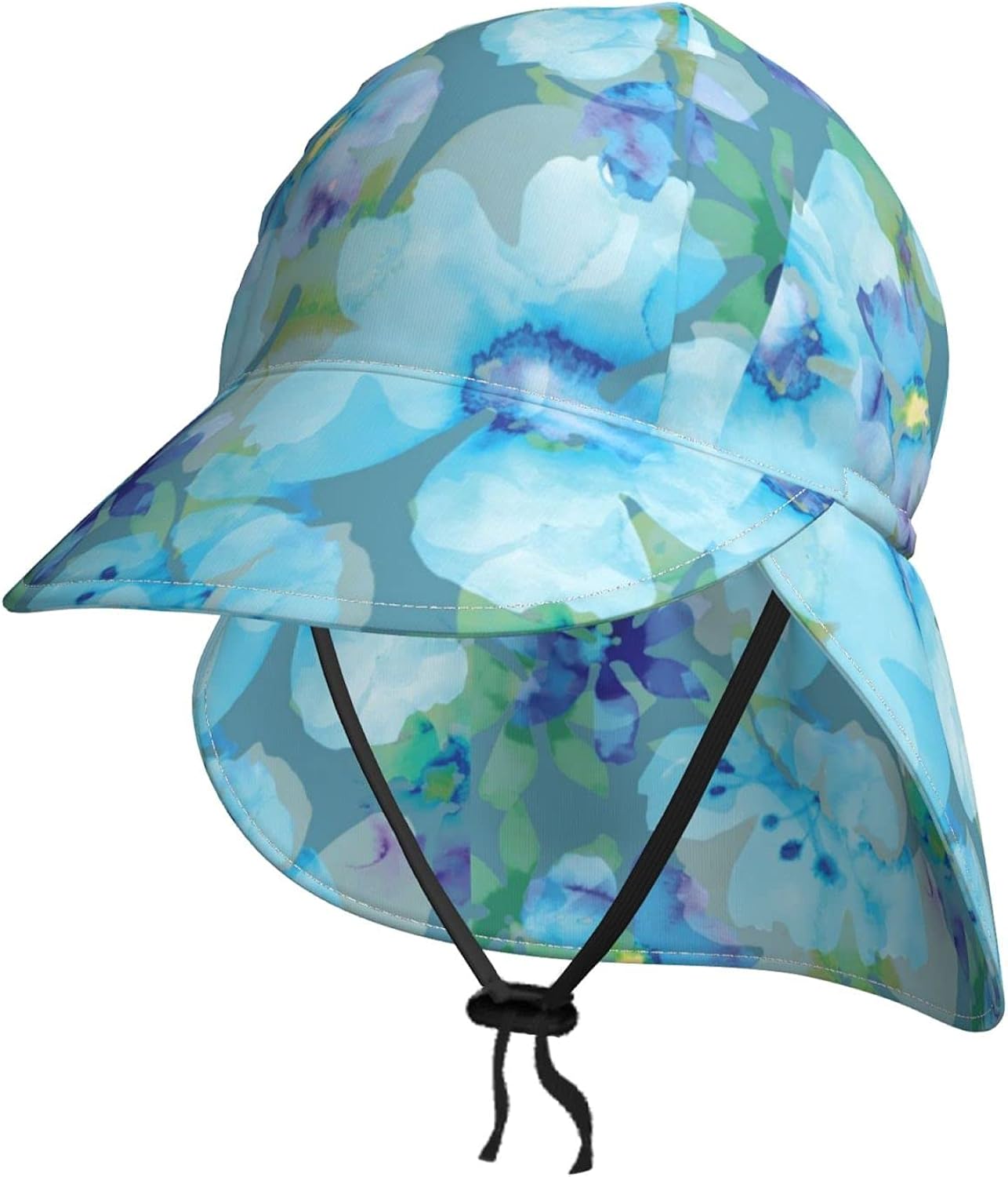 Kids Sun Hat UPF 50+ Toddler Flower Texture Sun Cap Uv
