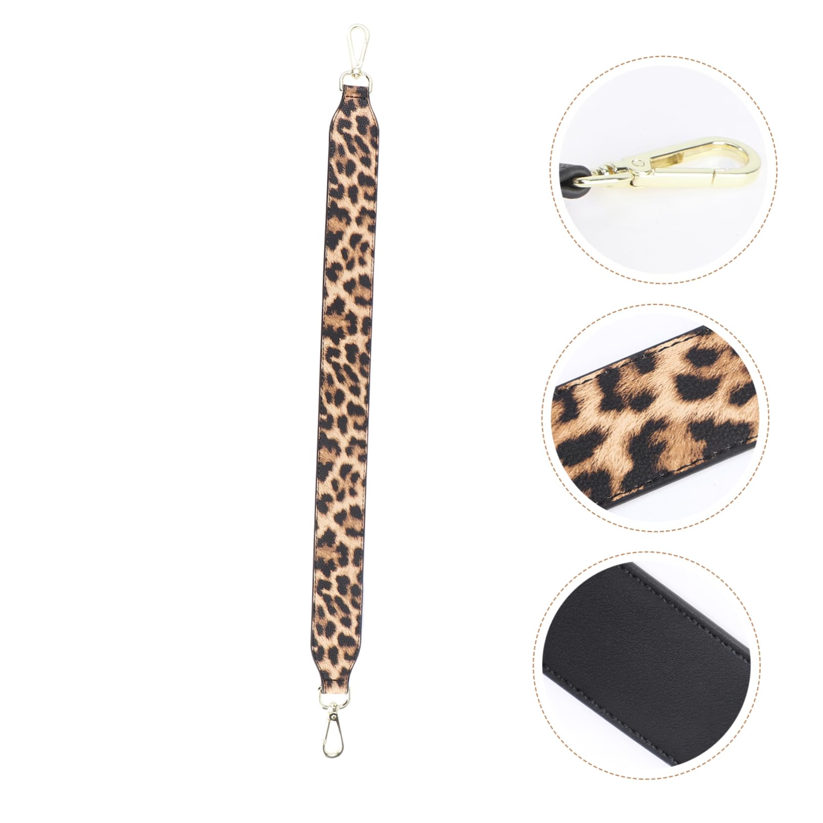 VALICLUD 3stücke Schultergurt Für Handtaschen Abnehmbarer Breiter Messenger Bag Strap Leopard Mit Schwarz Für Vielseitige Nutzung Als Crossbody Oder Schulterriemen